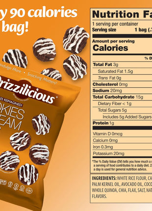 Drizzilicious Mini Rice Cakes Variety Pack- Rice Crisps, Healthy Snack for Adults and Kids, Flavored Rice Cakes, Vegan, Gluten Free Snack, Allergen Free, Only 90 Calories Per Bag- 0.74 oz (Pack of 12)