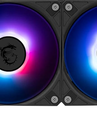 MSI MAG Coreliquid A15 360 - AIO ARGB Liquid Cooling - 360mm Radiator - Triple 120mm ARGB PWM Fans - EZ Connect - Uni Bracket - LGA 1700/1851/AM5/AM4 Compatible - Black