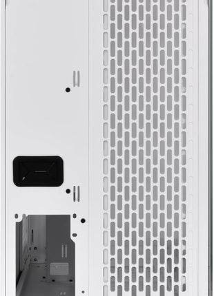 CTE E600 MX Snow Mid Tower E-ATX Case with Centralized Thermal Efficiency Design; Interchangeable Mesh & TG Front Panel; 3Way VGA Mounting Bracket; 400mm PCIe4 Riser Cable Included; CA-1Y3-00M6WN-00