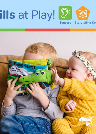 Melissa & Doug Soft Activity Baby Book - Whose Feet?