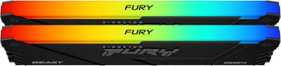 Kingston FURY Beast 64GB (2x32GB) 3600MT/s DDR4 CL18 Desktop Memory Kit of 2 | Intel XMP | AMD Ryzen | Plug n Play | RGB Infrared Syncing | KF436C18BB2AK2/64