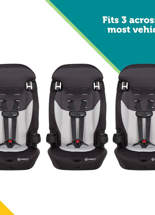 Safety 1st Grand 2-in-1 Booster Car Seat, Converts from High Back to Belt-Positioning Booster, High Back Seat for Kids 30-65, and Belt-Positioning 40-100 Pounds, Black Sparrow