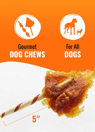 Good 'n' Fun Triple Flavor Wings Chews for All Dogs, 12 Ounces, Treat Your Dog to Long-Lasting Chews Made from Chicken, Pork Hide and Beef Hide