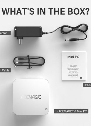 ACEMAGIC Mini PC Computers 11 Pro, Twin Lake N150 (Beat N97/N95) 16GB DDR4 RAM 256GB M.2 SSD up to 3.6 GHz, Small PC Desktop Computers Support Dual 4K, WiFi, BT, Ethernet, Micro PC for Business Home