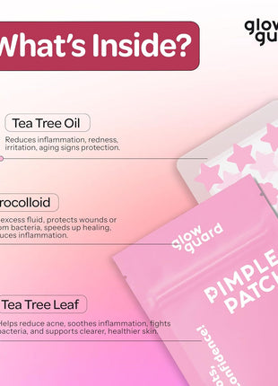 Pimple Patches with Hydrocolloid & Tea Tree Oil – Korean Skin Care, Dermatologist Tested – Absorbs Impurities, Reduces Redness – Vegan, Non-GMO, Clean Beauty – 100 Pcs