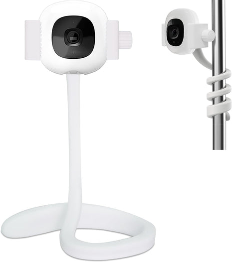 Haloera Travel Stand for Nanit Pro Smart Baby Monitor & Flex Stand Accessory, and Most 2.2 to 3.9inch Wide Baby Monitors Camera Portable Mount for Crib Cot Shelves - Without Tools or Wall Damage