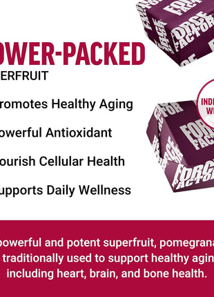 Force Factor Pomegranate Soft Chews for Healthy Aging | Made with Real & Premium Pomegranate Juice Powder, Non-GMO, Gluten-Free, Vegan, Pomegranate Flavor, 30 Soft Chews