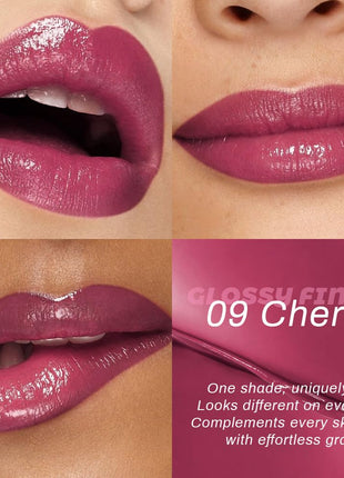 evpct Plum Cherry Honey Lipstick Tinted Lip Balm, Wine Burgundy Moisturizing Tinted Lip Oil Stick Lipstick for Older Women, Sheer Lightweight Hydrating Shine Tinted Lip Color Gloss Tint Stain