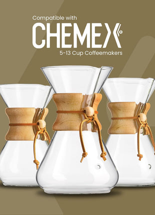 Chemex Bonded Filter - Natural Square - 100 ct - Exclusive Packaging