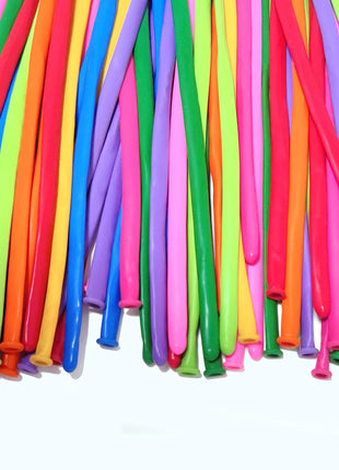 LXZFCRG 260 Balloons Pack of 100 Long Balloon Animal Twisting Balloons for for Animal Shape Birthdays Clowns
