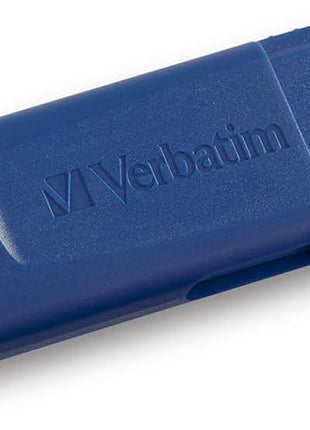Verbatim 64GB USB 2.0 Flash Drive - Cap-Less & Universally Compatible - Blue