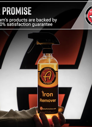 Adam's Iron Remover (16oz) - Iron Out Fallout & Stop Rust Remover Spray for Car Detailing Removes Iron Particles in Auto Paint, Wheels, Motorcycle, RV & Boat - Use Before Clay Bar, Wax or Car Wash