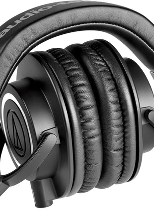Audio Technica ATH M50x Professional Studio Monitor Headphones, Black