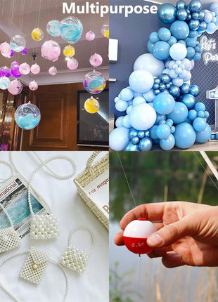 Fishing Wire, 1640 ft Clear Fishing Line, Strong Invisible String for Hanging Decorations, Balloons, Crafts, Jewelry Making, Beading, Bracelets and Necklaces