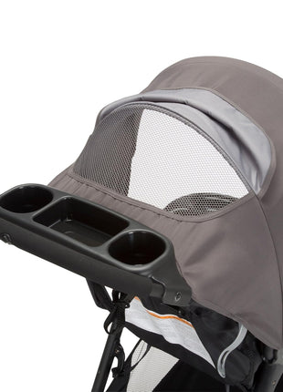 Safety 1st Smooth Ride Travel System Stroller and OnBoard FLX Infant Car Seat, Newborn to Toddler Baby Combo, Easy-Install, Large Canopy, Ample Storage, Foldable, Rear-Facing 4-30 lbs, Monument