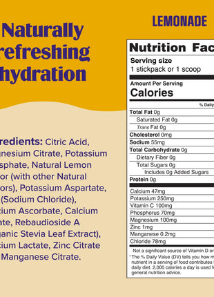 Ultima Replenisher Lemonade Electrolytes Powder, 30-Serving Canister | Daily Zero Sugar Hydration Powder with 6 Key Electrolytes & Minerals - Sugar Free, Plant Based & Keto Friendly