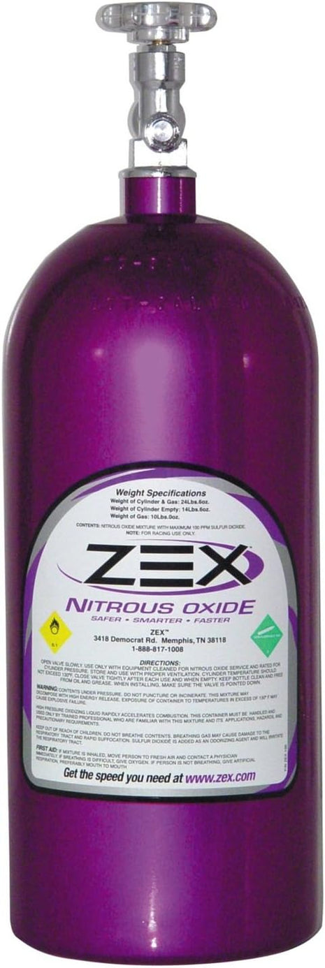 Zex 82000 Purple 10 lb Nitrous Oxide Bottle
