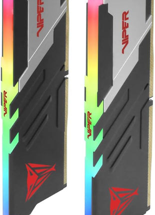 Patriot Memory Viper Venom RGB DDR5 RAM 32GB (2X16GB) 6400MHz CL32 1.4v UDIMM Desktop Gaming Memory Kit Compatible with Intel XMP - PVVR532G640C32K