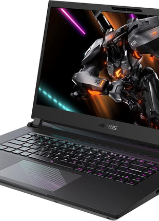 GIGABYTE AORUS 15: 15.6 inch 16:9 Thin Bezel FHD 1920x1080 360Hz, NVIDIA GeForce RTX 4050 Laptop GPU 6GB GDDR6, Intel Core i5-12500H, 8GB DDR5 RAM, 512GB SSD, Win11 Home (AORUS 15 9MF-E2US583SH)