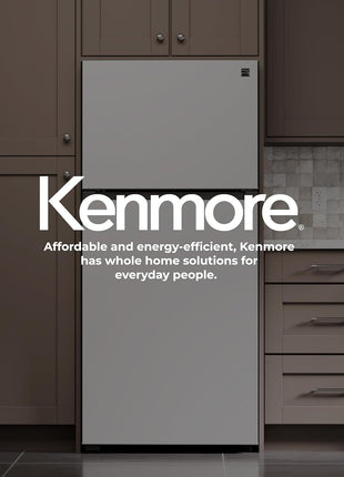 Kenmore 46-62312 30" Top Mount Refrigerator with Freezer - Adjustable Shelving, Humidity-Controlled Crispers, Optional Ice Maker, LED Lighting, ENERGY STAR Certified, 18.2 cu. ft. Capacity - White