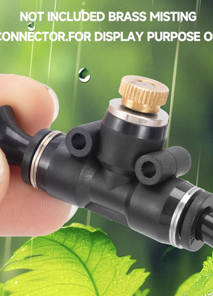 20 Pack Brass Misting Nozzles with 20Pc Brass Misting Nozzles O Ring,Heavy Duty Misting Nozzle 0.02 inch Orifice (0.5 mm)10/24 UNC for Outdoor Cooling System Dust Control