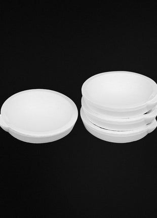 QWORK Ceramic Crucible Bowl, 4 Pcs Quartz Melting Dishes Pot for Melting Casting Refining Gold Silver Brass Alloy, 250g