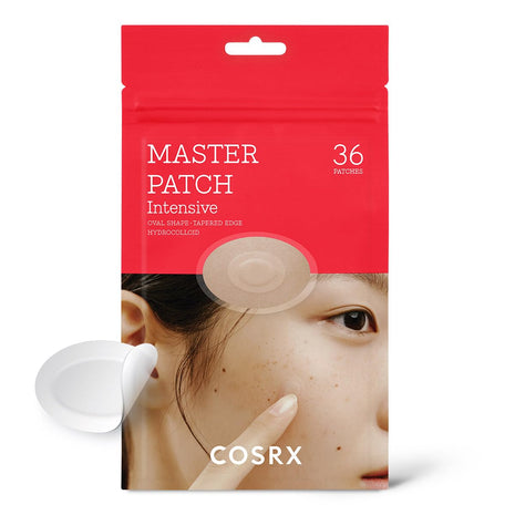 COSRX Master Patch Intensive, Oval-Shaped Pimple Patches (36 Counts) | Hydrocolloid Pimple Stickers with Tea Tree Oil & Salicylic Acidm, Quick & Easy Blemish, Zit Spot Treatment, Korean Skin care
