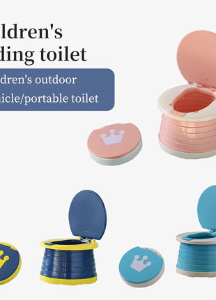 SunnySmile,Travel Potty,Car Potty for Toddler,Portable Toilet for Kids | Portable Toilet for Kids with 45 Liners,for Toddler Travel, Camping, Foldable, Indoor/Outdoor Use