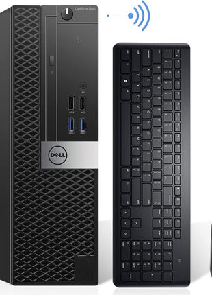 Dell OptiPlex 7040 SFF Desktop Computer PC Intel Quad Core i7-6700 3.20GHz AX200 Built-in WIFI 6 Bluetooth 32GB DDR4 New 1TB NVMe M.2 SSD 2TB HDD HDMI Wireless Keyboard & Mouse Windows11 Pro (Renewed)