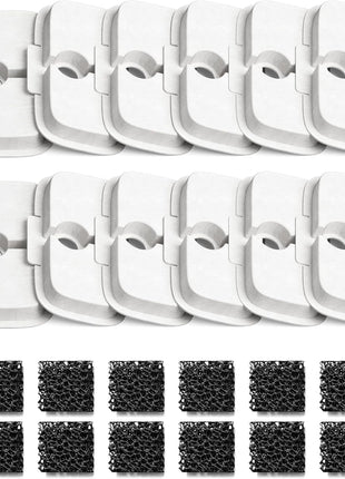 PETLIBRO Replacement Filters for Dockstream Cat Water Fountain PLWF106/PLWF116/PLWF115/PLWF105/PLWF005, 4 Months Set of Replacement Filters for Ultra Quiet Cat Fountain, 8 Count for Pet Water Fountain