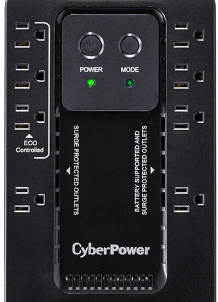 CyberPower EC550G Ecologic UPS Battery Backup and Surge Protector | Surge Protector, 550VA/330W, 8 Outlets, ECO Mode, UL Certified