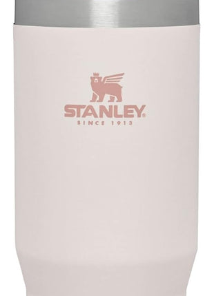 STANLEY IceFlow Flip Straw Tumbler with Handle 30 oz | Twist On Lid and Flip Up Straw | Leak Resistant Water Bottle | Insulated Stainless Steel |BPA-Free | Rose Quartz 1.0