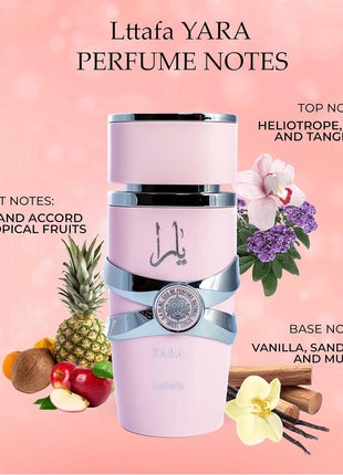 Yara Pink Eau De Parfum 100ml (3.4 fl oz) for Female Long-Lasting Fragrance
