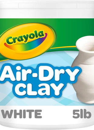 Crayola Air Dry Clay (5lbs), Teacher Supplies, Natural White Modeling Clay for Kids, Sculpting Material, Bulk Craft Supplies for Art Classrooms