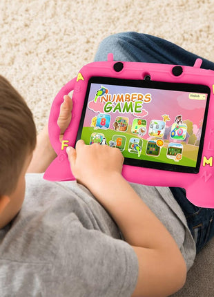 MengDash Kids Tablet,Android 11 Tablet for Kids 2-10 3GB RAM+32GB ROM (Red) | kids tablet android 11 3+32rom