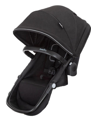 Evenflo Pivot Xpand Second Seat (Sabino Gray) | Attachment for Pivot Xpand Travel System, Converts Travel System to Double Stroller, up to 55 lbs (Sabino Gray)