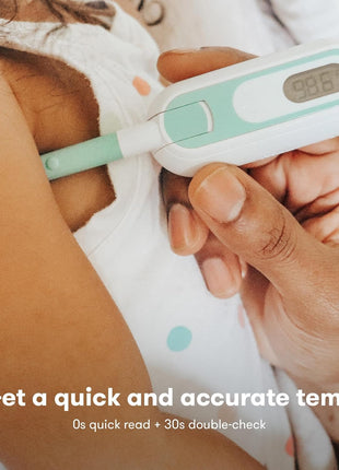 Frida Baby 3-in-1 Rectal, Underarm & Oral Thermometer for Kids, Digital Baby Thermometer for Infants, Toddlers, & Kids, Quick & Accurate Temperature Check, Includes Carrying Case for Storage
