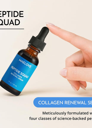 MAELOVE Peptide Squad Collagen Renewal Serum, 1 fl oz