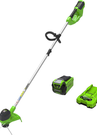 Greenworks 40V 12 Inch Cordless String Trimmer with 2Ah Battery & Charger, Dual Auto Feed Line, Variable Speed, Lightweight Weed Eater, 3 Year Warranty