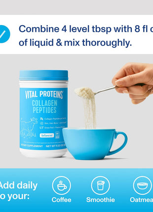 Vital Proteins Collagen Peptides Powder 9.33OZ and Bovine Colostrum Supplement 90 Capsules
