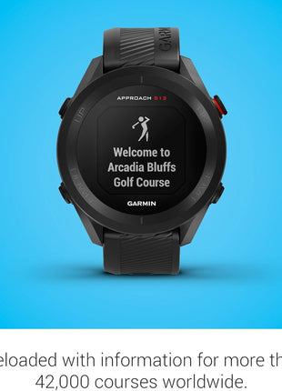 Garmin Approach S12, Easy-to-Use GPS Golf Watch, 42k+ Preloaded Courses, Black, 010-02472-00