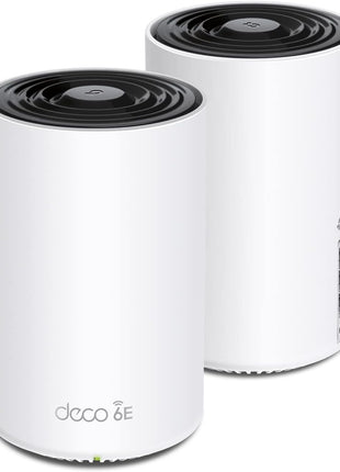 TP-Link Deco XE75 AXE5400 Tri-Band WiFi 6E Mesh System - Covers up to 5500 Sq.Ft, Replaces WiFi Router and Extender, AI-Driven Mesh, 6GHz Band, 2-Pack