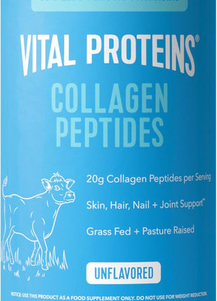 Vital Proteins Collagen Peptides Powder, Unflavored, 9.33oz | Grass-Fed Collagen Peptides, Supports Hair Skin & Nails, Bones & Joints, 13 Servings