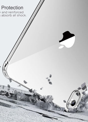 MoKo Clear Case for iPad (A16) 11th Generation 2025, Clear | for iPad 10th Gen 10.9 inch 2022, Light Soft TPU Anti-Scratch Ultra Clear Cover, Shockproof Transparent Flexible Back Cover