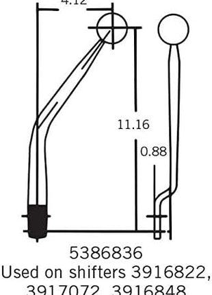 Hurst 5386836 Competition/Plus Replacement Shifter Stick