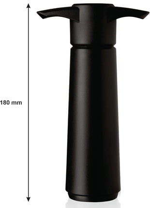 Vacu Vin Original Saver Wine Bottle Stopper – With 2 Vacuum Stoppers – Preserver Wine Stopper with Pump for Red or White Wine – Wine Accessories to Keep Wine Fresh – Airtight Seal Stoppers – Black