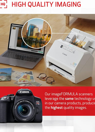 Canon imageFORMULA RS40 - Photo and Document Scanner, Auto Document Feeder, Windows and Mac, Scans Old and New Photos in Varying Sizes, USB Interface