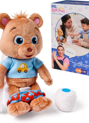 Ms. Rachel Potty Time with Bean, Interactive Plush Animal & Toilet | Plush Bear With Potty Accessories, Makes Training Fun & Easy, Toddler Toys For Girls And Boys Ages 18 Months To 3+