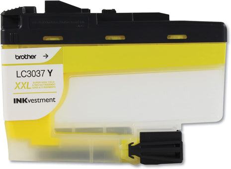 Brother Genuine LC3037Y, Single Pack Super High-Yield Yellow INKvestment Tank Ink Cartridge, Page Yield Up to 1,500 Pages, LC3037