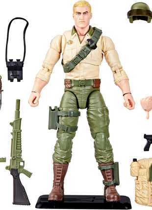 G.I. Joe Classified Series Retro Cardback Duke, Collectible 6-Inch Action Figure with 10 Accessories